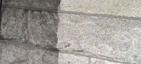 Čištění kamene od smogu